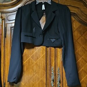 Live 4 Truth Black Cropped Blazer